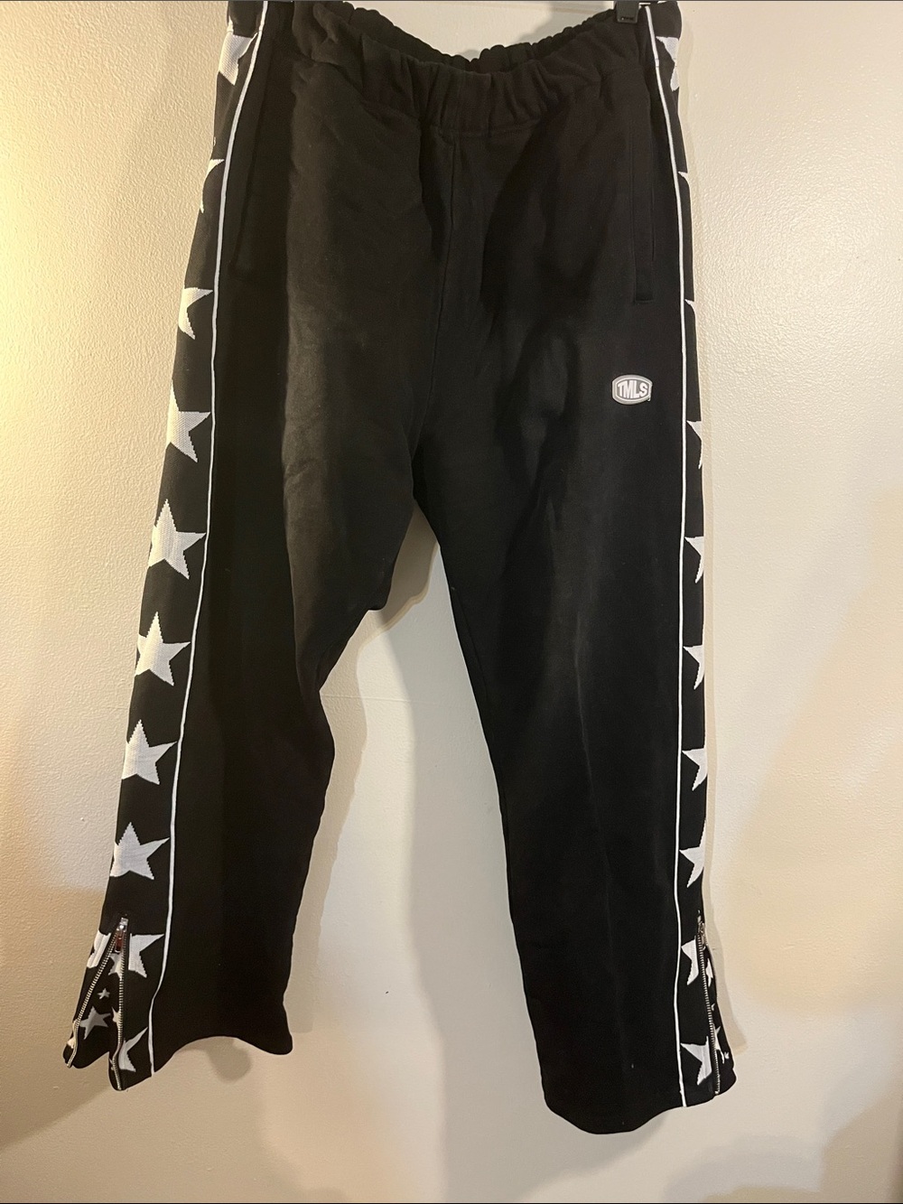 TMLS Black Star-Trim Men's Joggers
